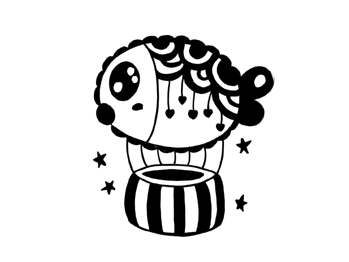 一组创意热气球简笔画图片-图6