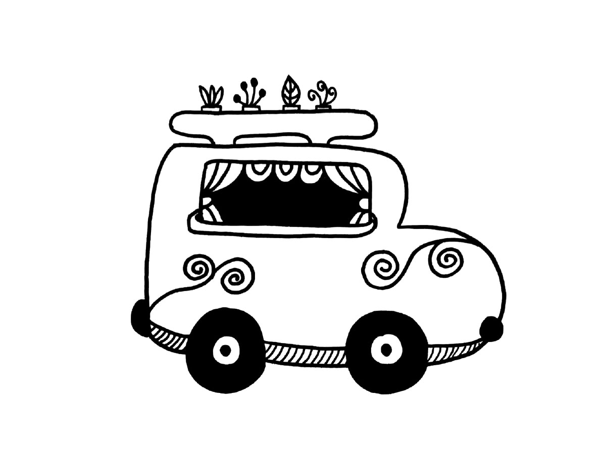 萌萌哒小汽车简笔画图片-图3