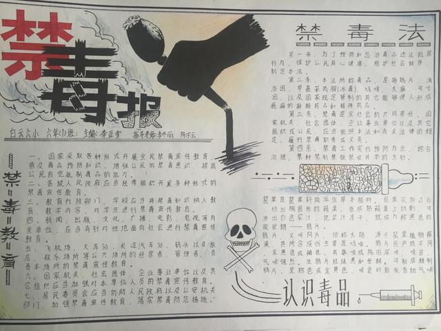 我是禁毒小卫士手抄报-图3