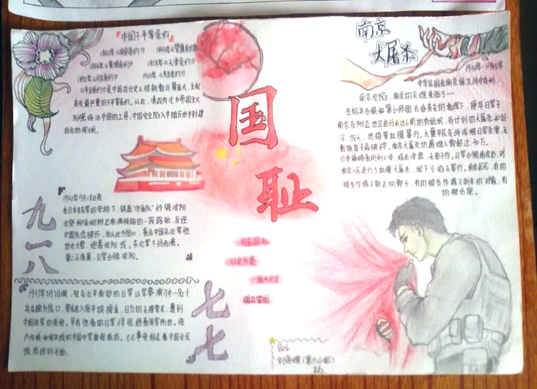 步骤3：七七事变手抄报