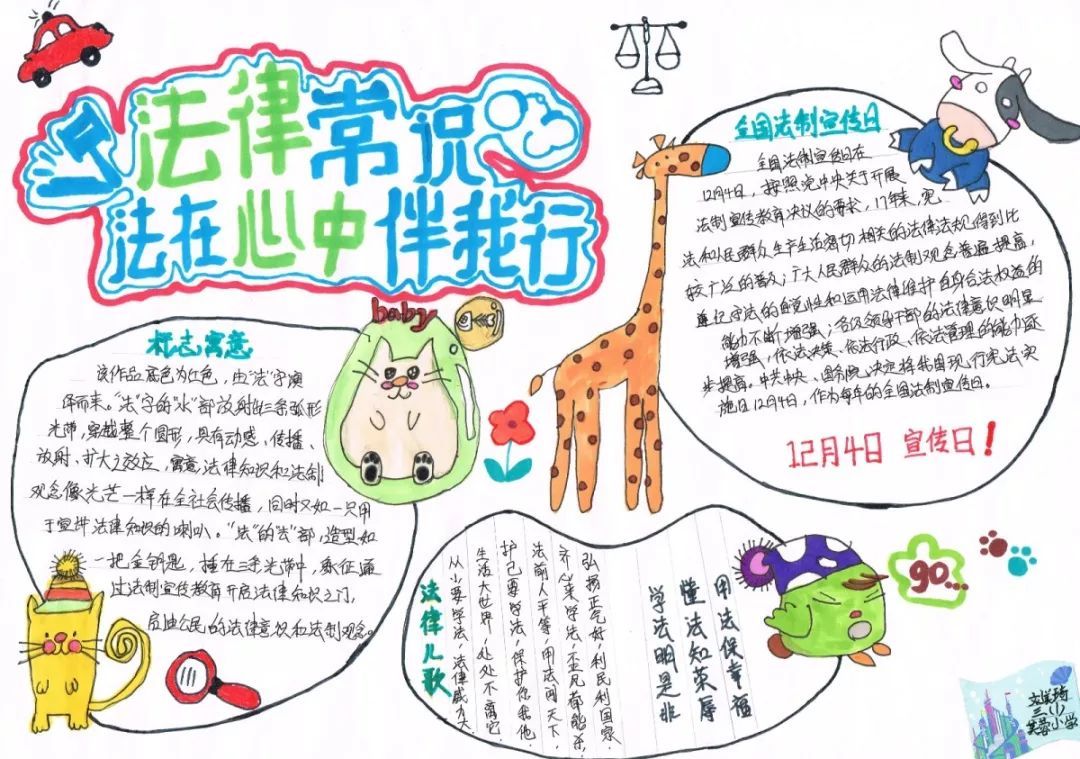 国家宪法日手抄报欣赏-图11