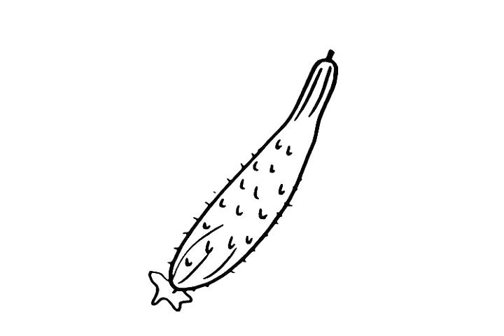 步骤3：接着再画上一些点和毛刺.同学们要仔细观察。