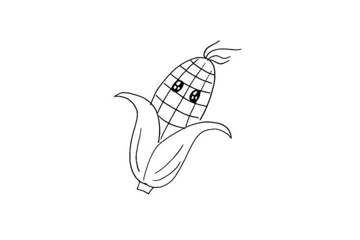 步骤6：给果实上画出它的表情.眼睛留出高光。