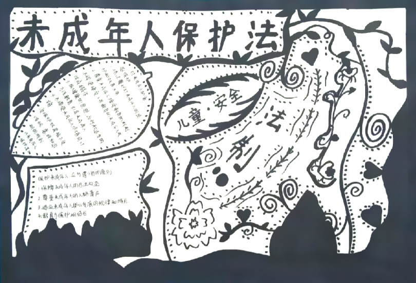 未成年人保护法手抄报