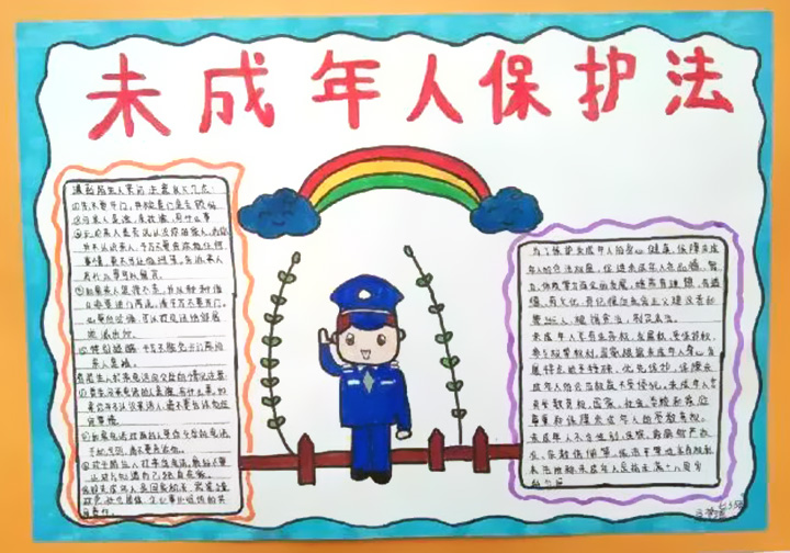 保护未成年手抄报