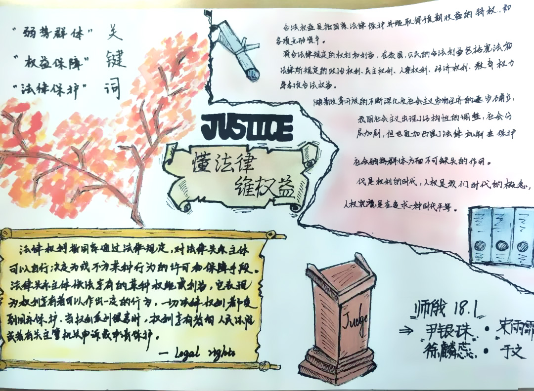 大力弘扬法治精神手抄报-图5