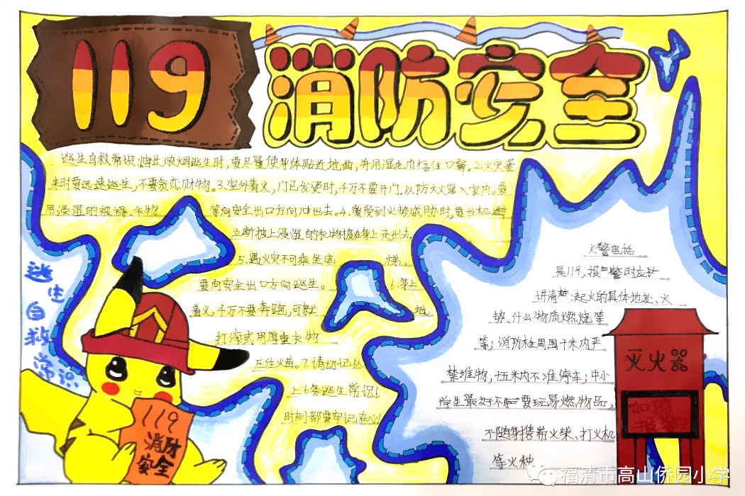 消防安全教育手抄报-图1