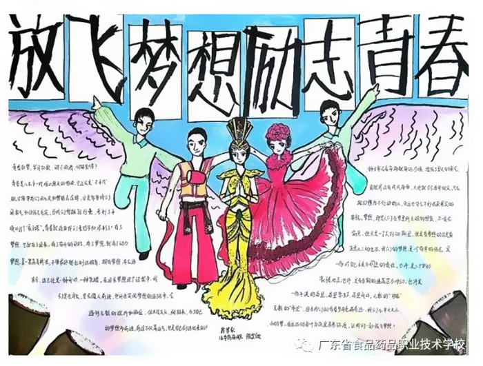 “放飞梦想，励志青春 ”主题手抄报-图4