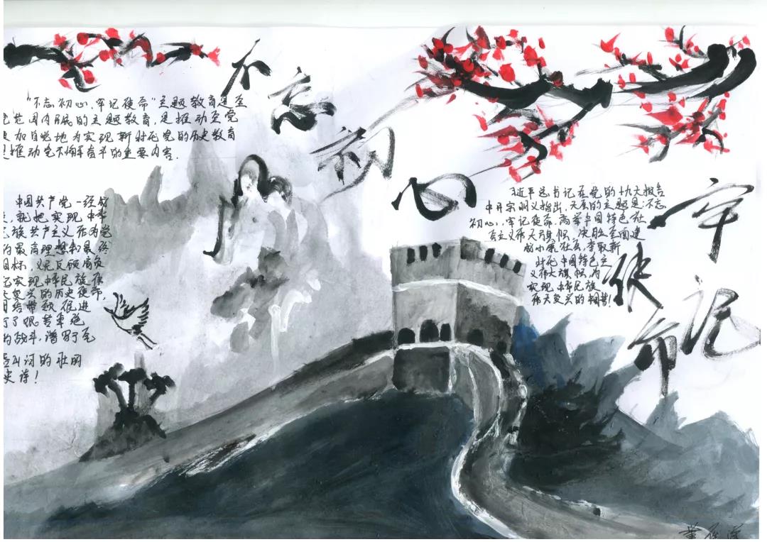 不忘初心牢记使命手抄报-图4