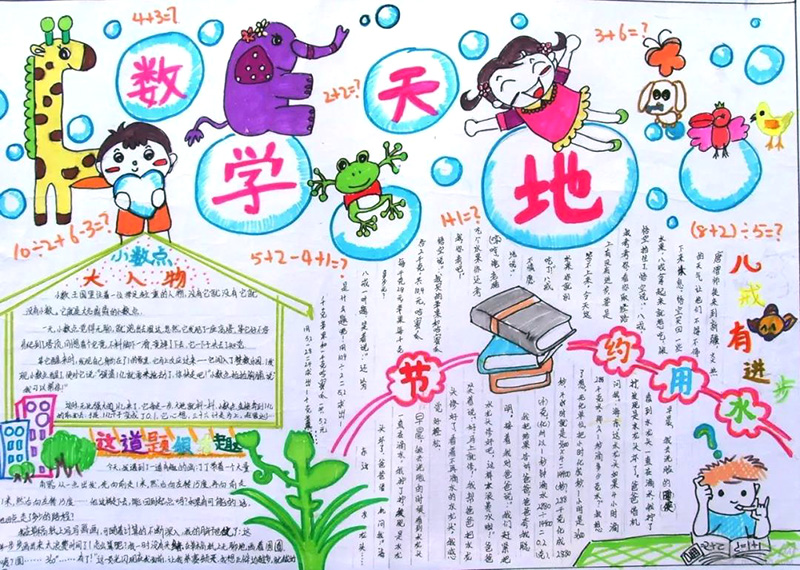 数学手抄报简单又漂亮-图4