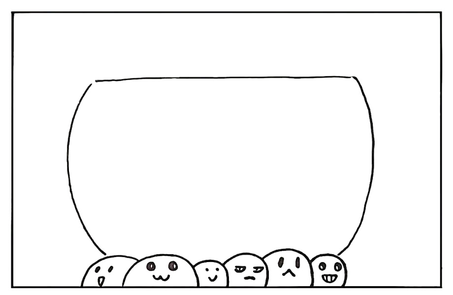 步骤3：在元宵的上方画出一个大的灯笼。