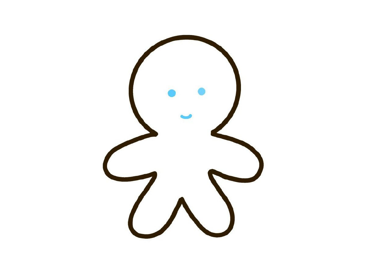 步骤5：画上五官。