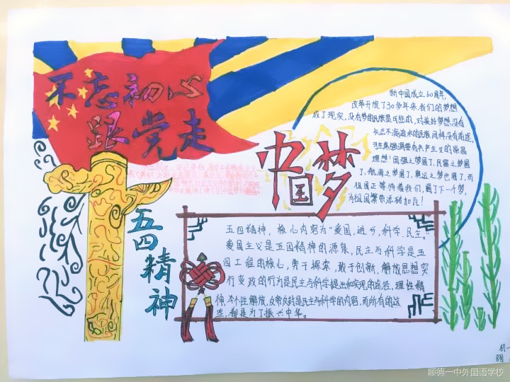 听觉话跟党走主题手抄报教程-图5