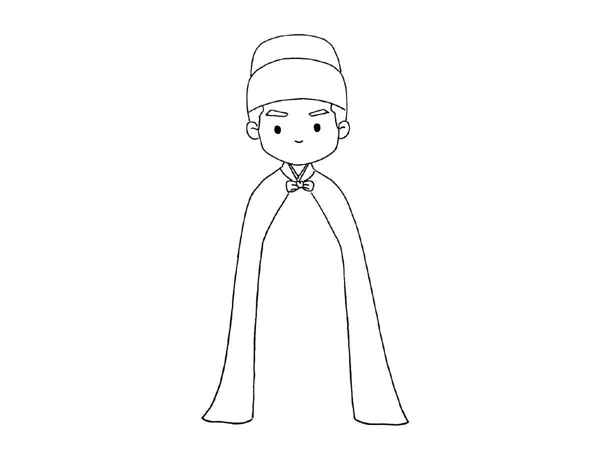 步骤6：完善披风的细节。