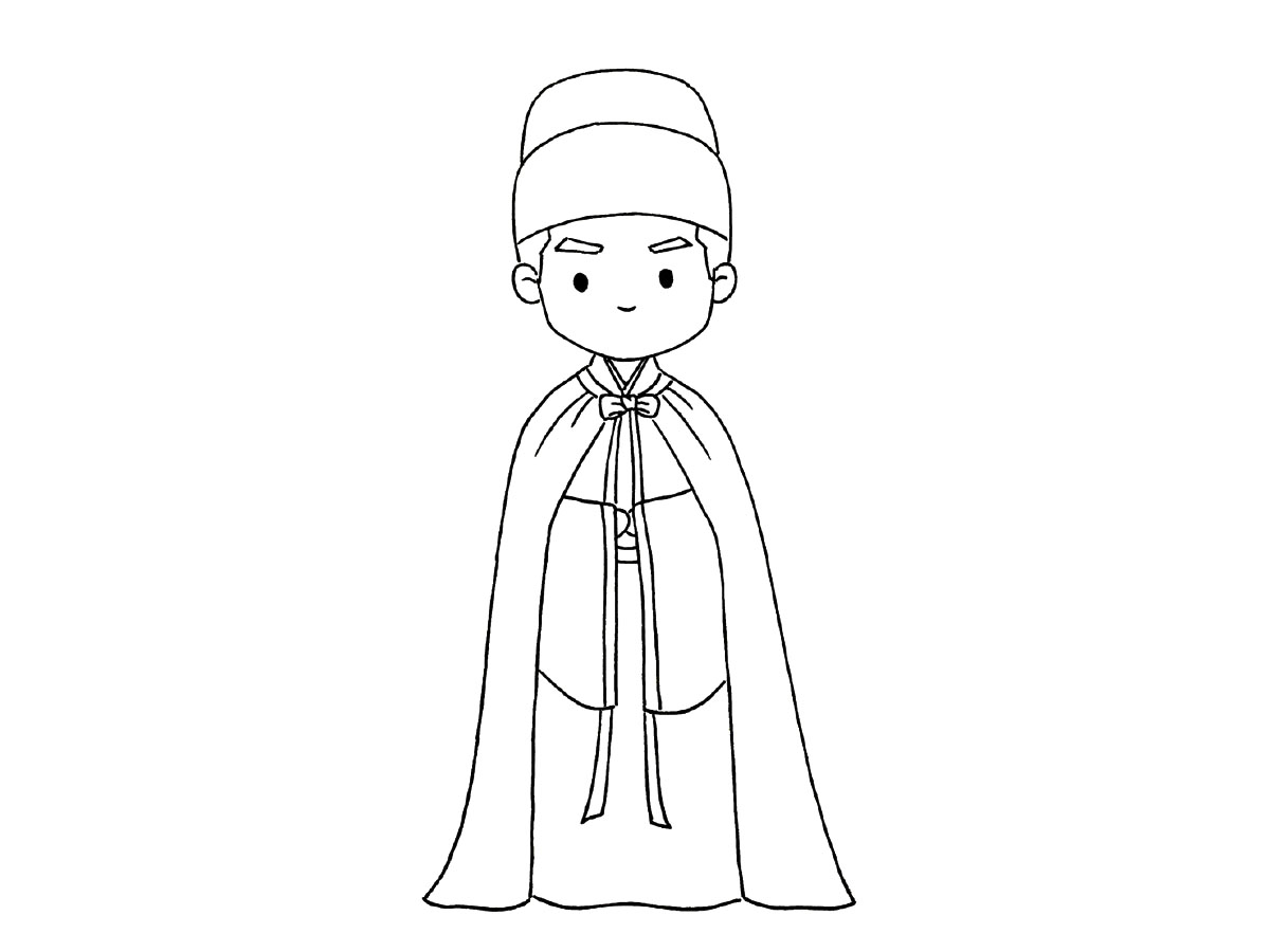 步骤8：完善衣服。