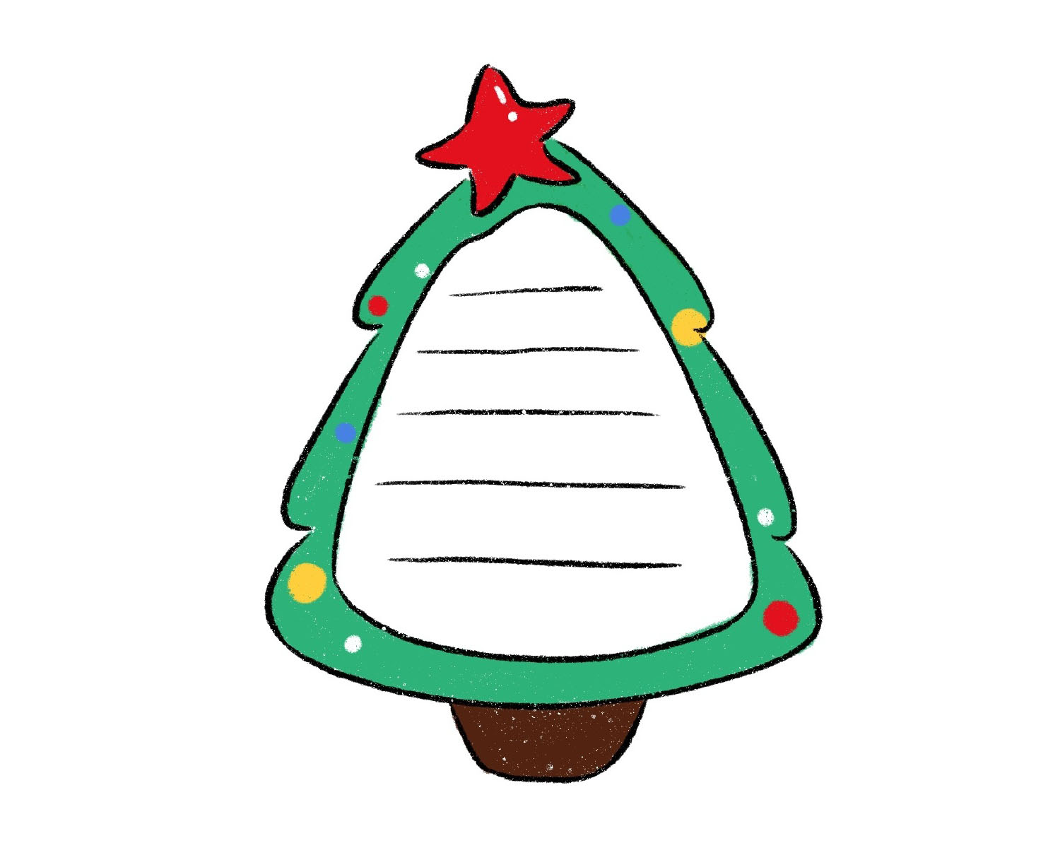 一组漂亮的圣诞节手抄报边框-图1