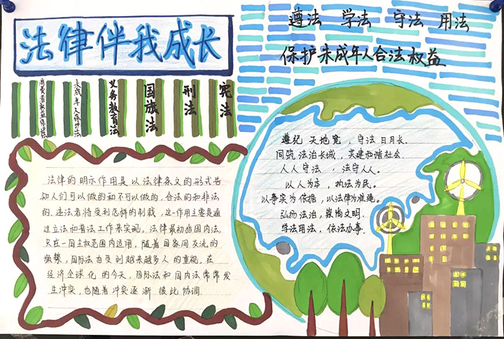 宪法伴我行手抄报图片-图6