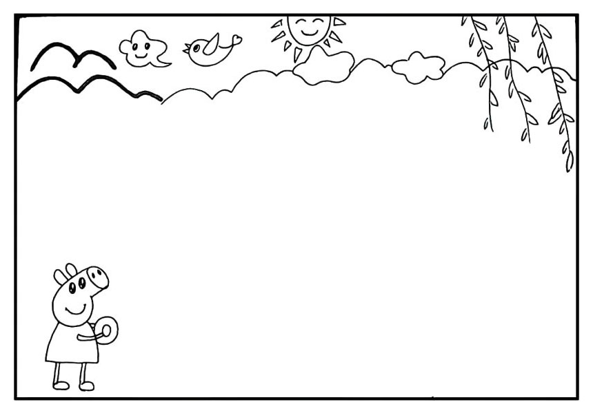 步骤8：还有它的身子手里拿着风筝线。