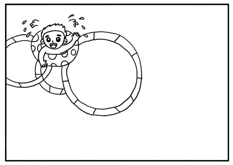 步骤8：以及两个小的游泳圈。