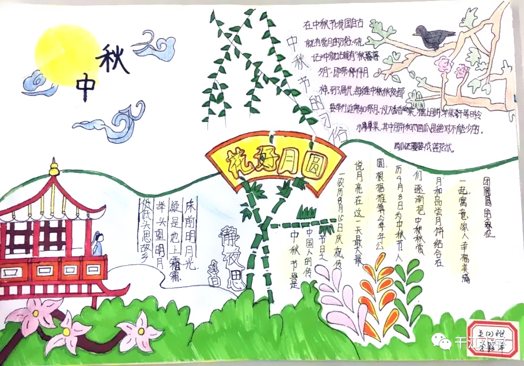 小学生中秋节手抄报优秀作品-图5