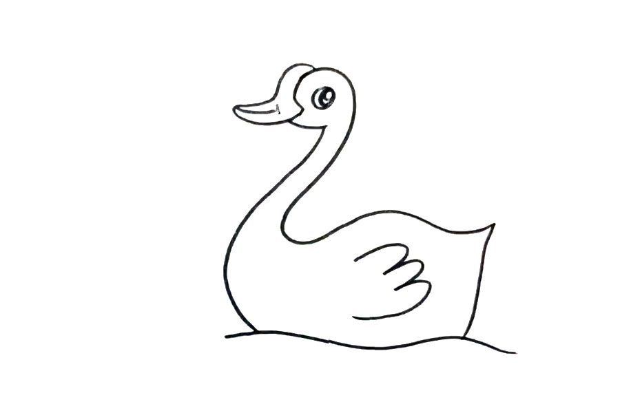 步骤6：接着画眼睛和嘴角。