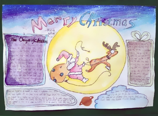 初中圣诞节英文手抄报-图11