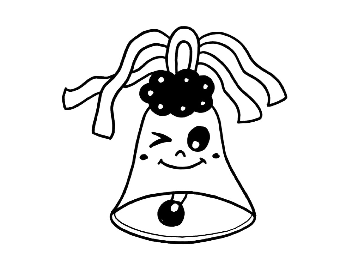 一组可爱的卡通铃铛简笔画图片-图2