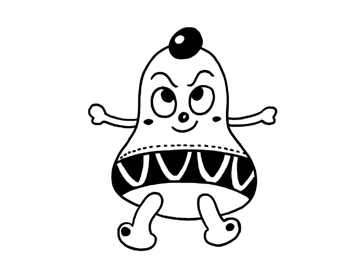 一组可爱的卡通铃铛简笔画图片-图3