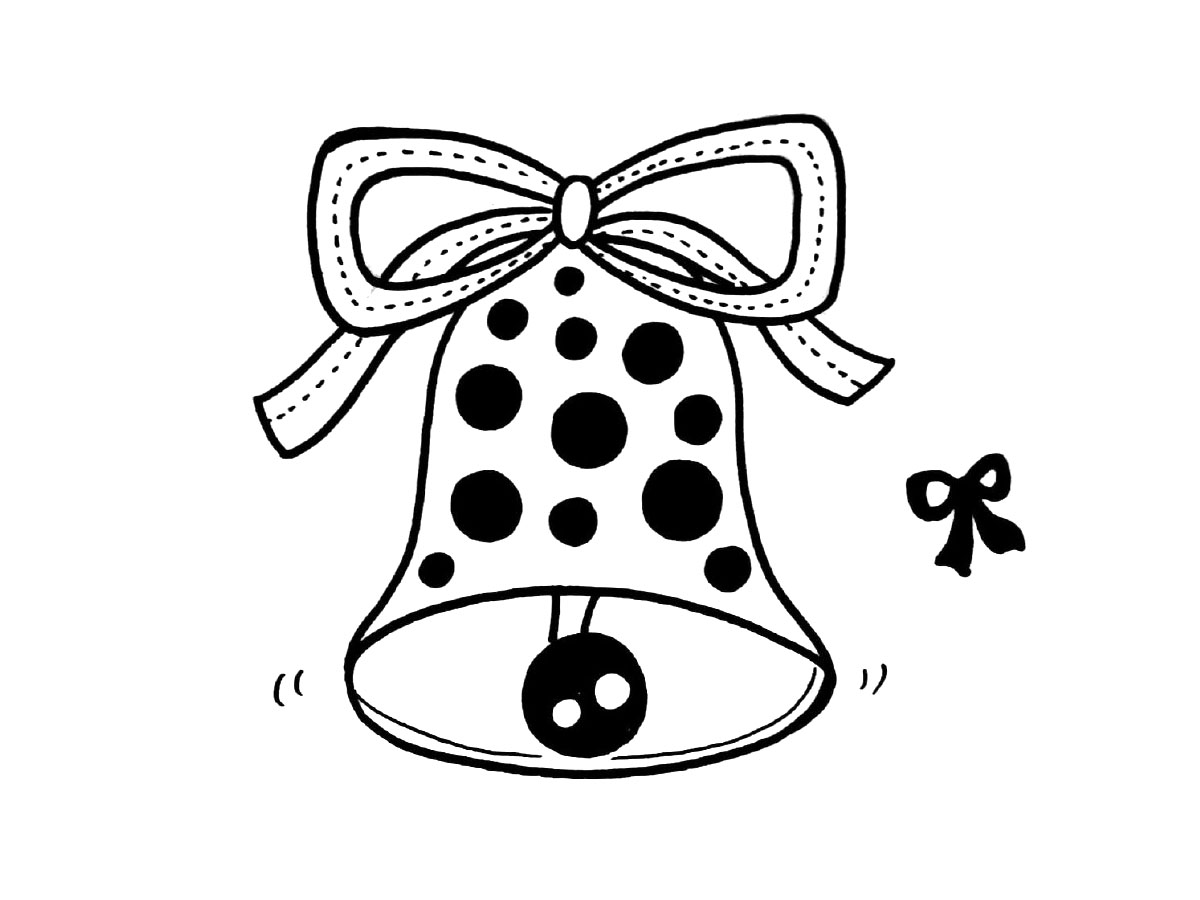 一组可爱的卡通铃铛简笔画图片-图4