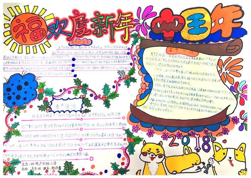 春节手抄报简单又漂亮-图4