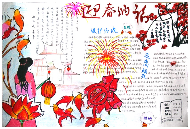 春节手抄报简单又漂亮-图5