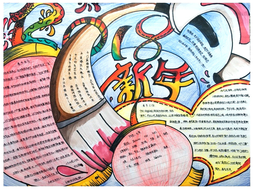 春节手抄报简单又漂亮-图6