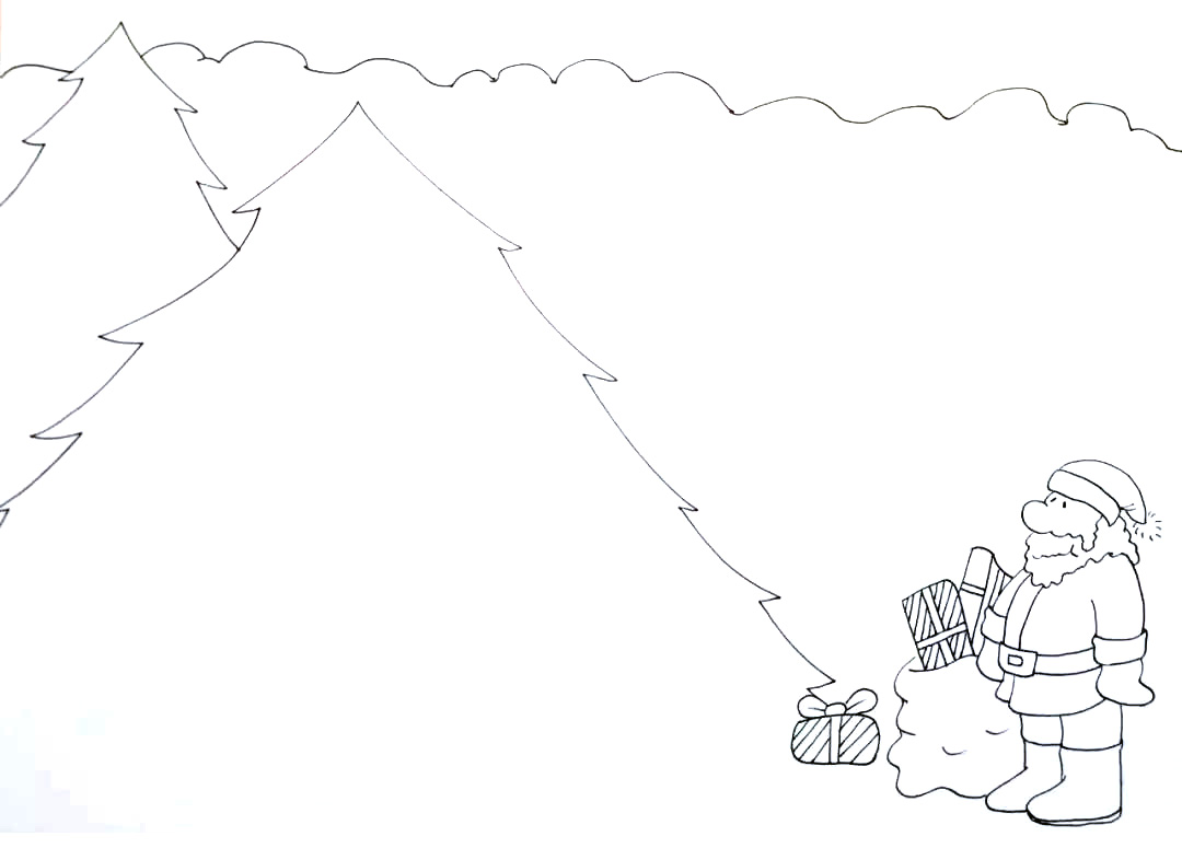 步骤2：圣诞树上寄托美好的愿望