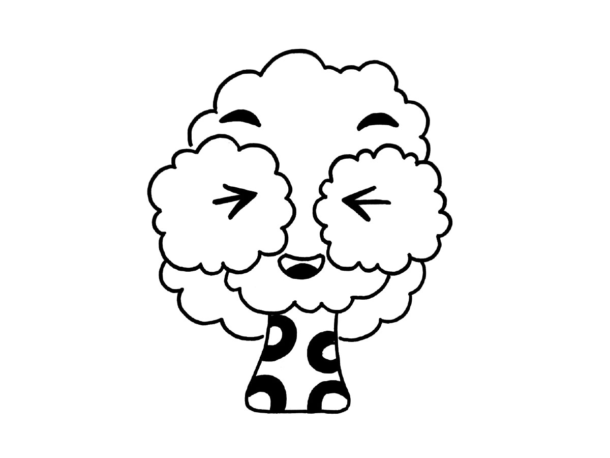 一组萌萌哒的小树简笔画-图4