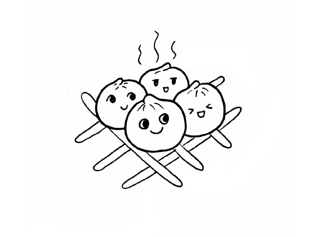 可爱小食物简笔画图片-图1