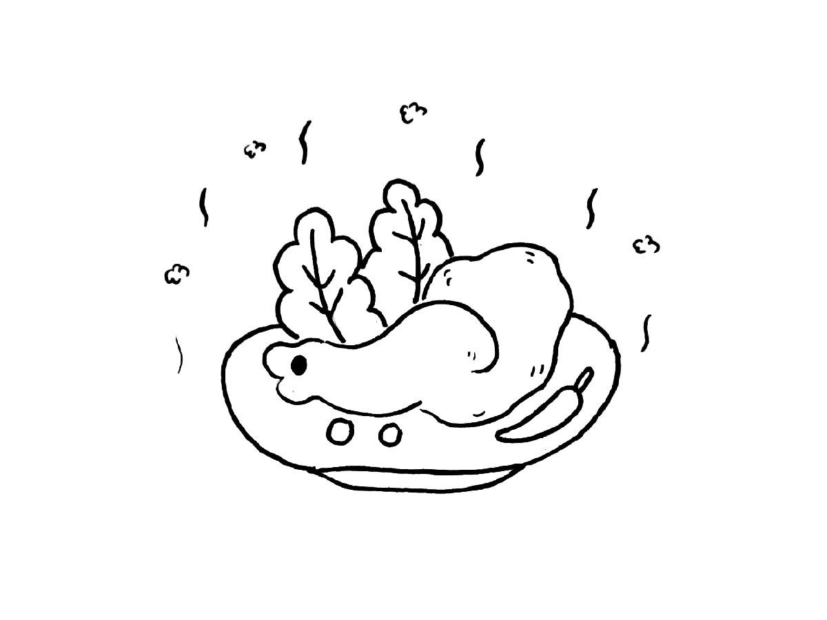 可爱小食物简笔画图片-图7