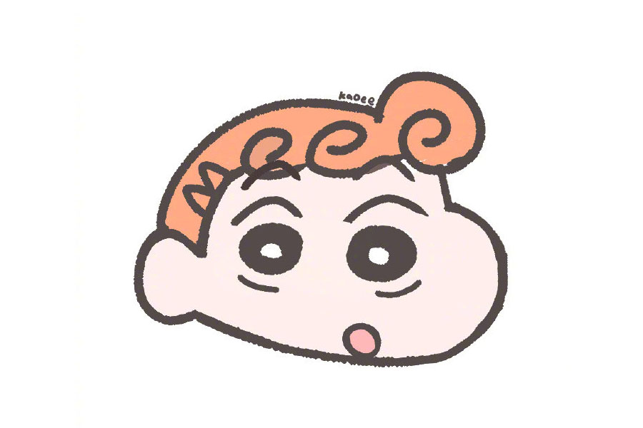 一组可爱的蜡笔小新人物简笔画图片-图3