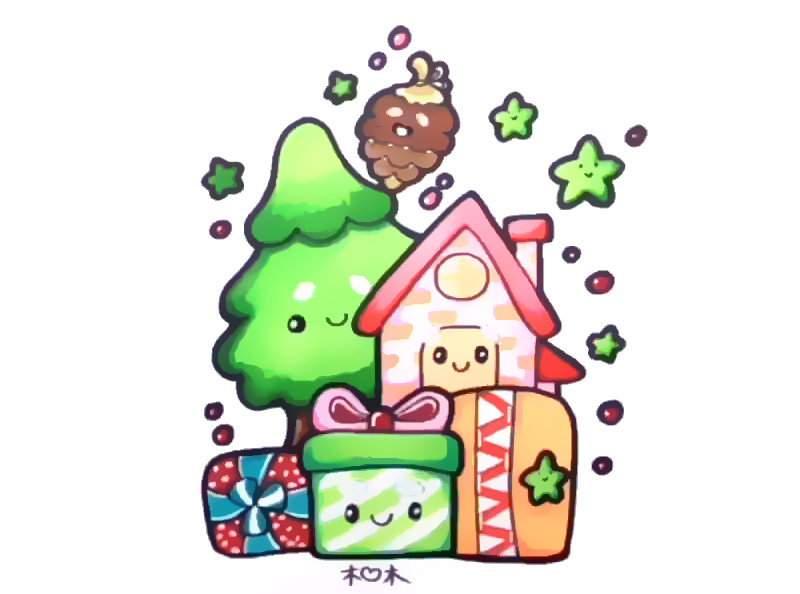 圣诞树简笔画怎么画