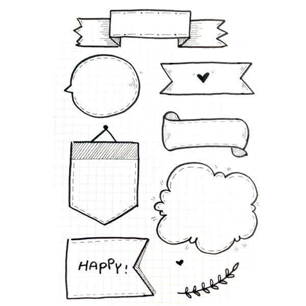 超多手抄报花边简单又漂亮-图4