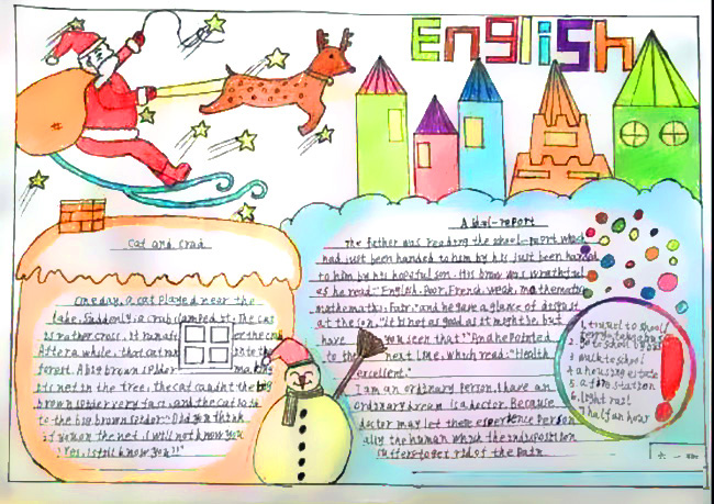 小学生英语手抄报-图3