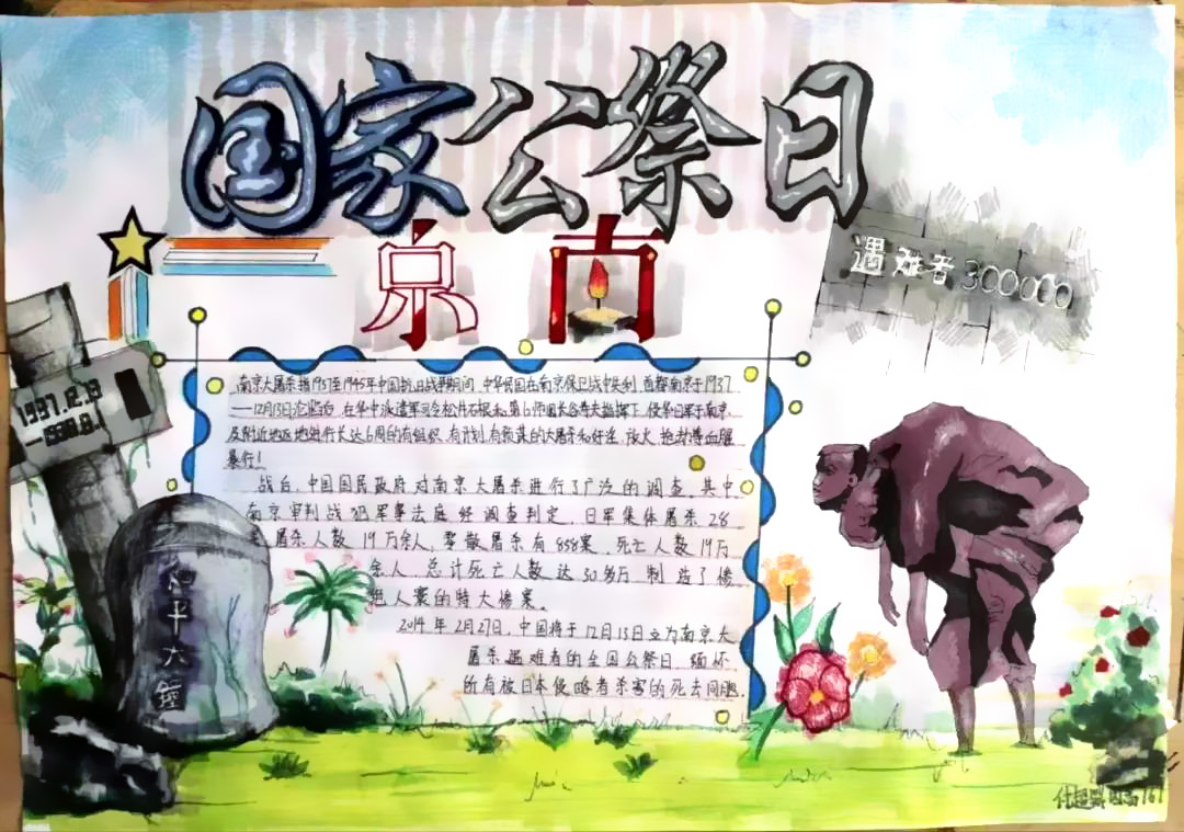 12.13国家公祭日手抄报-图2