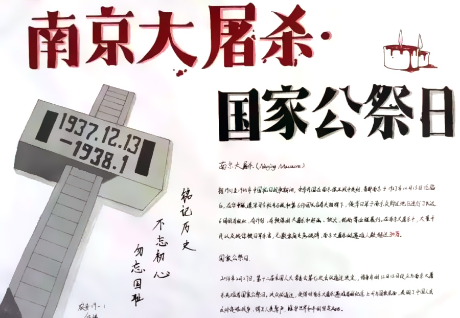 12.13国家公祭日手抄报-图4
