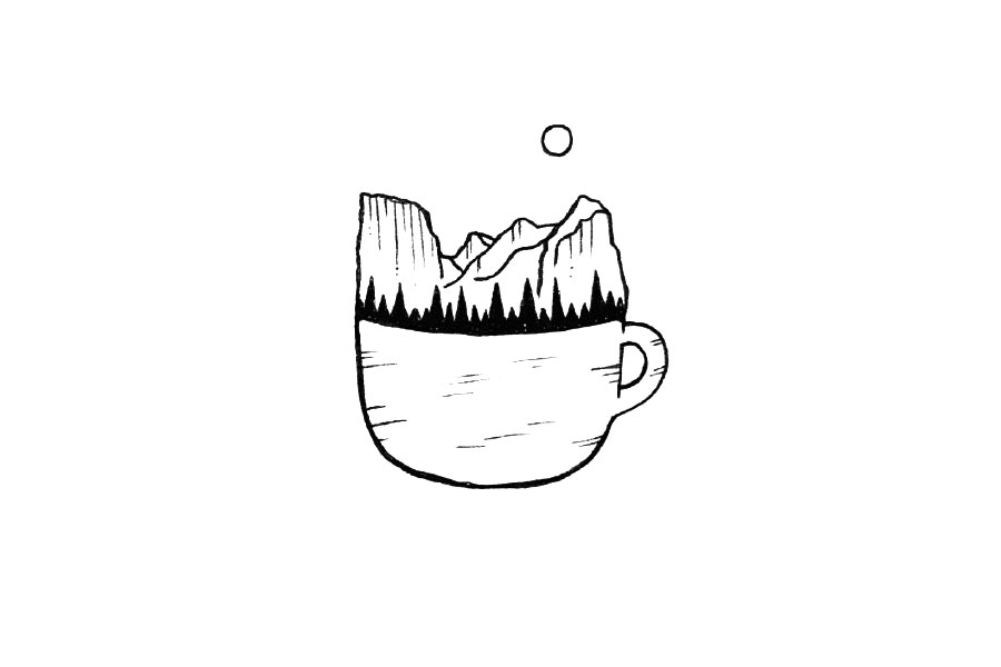 一组漂亮的微景观简笔画图片-图6