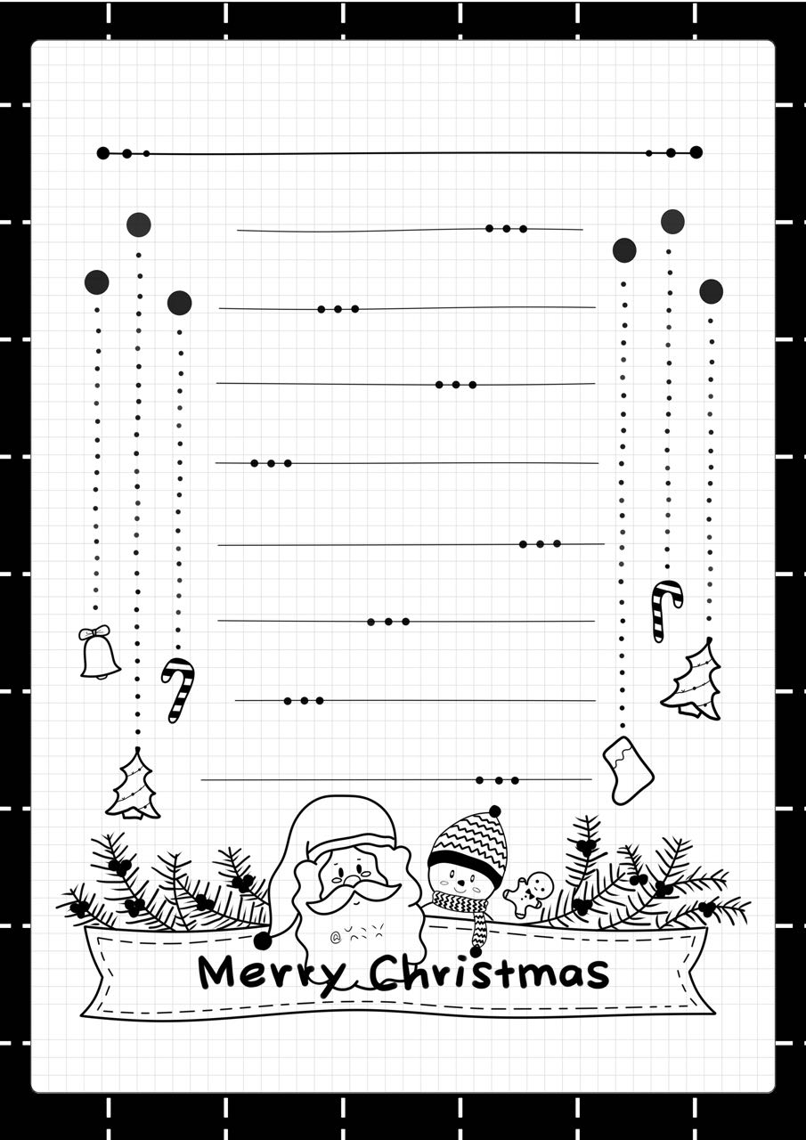 一组漂亮的圣诞节手抄报模板-图2