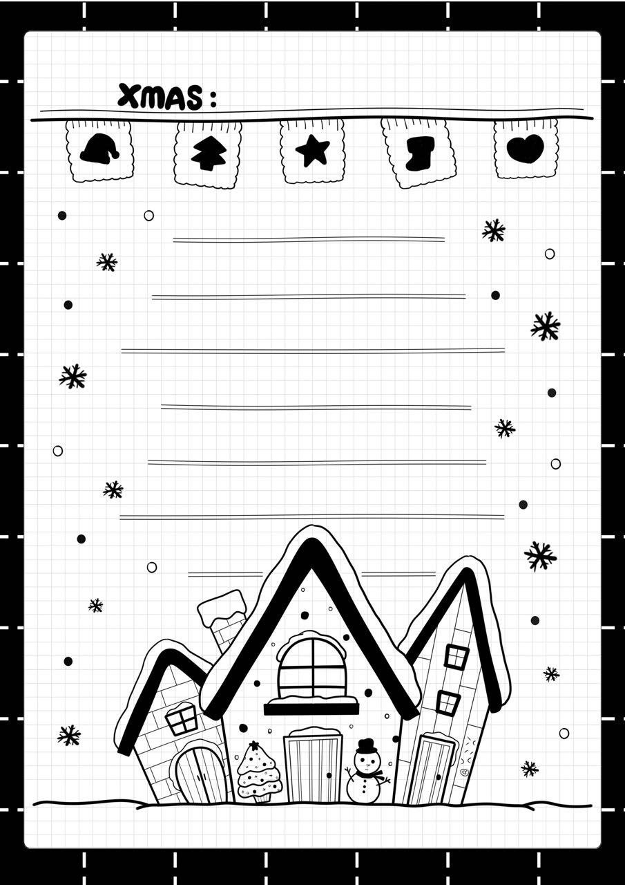 一组漂亮的圣诞节手抄报模板-图8