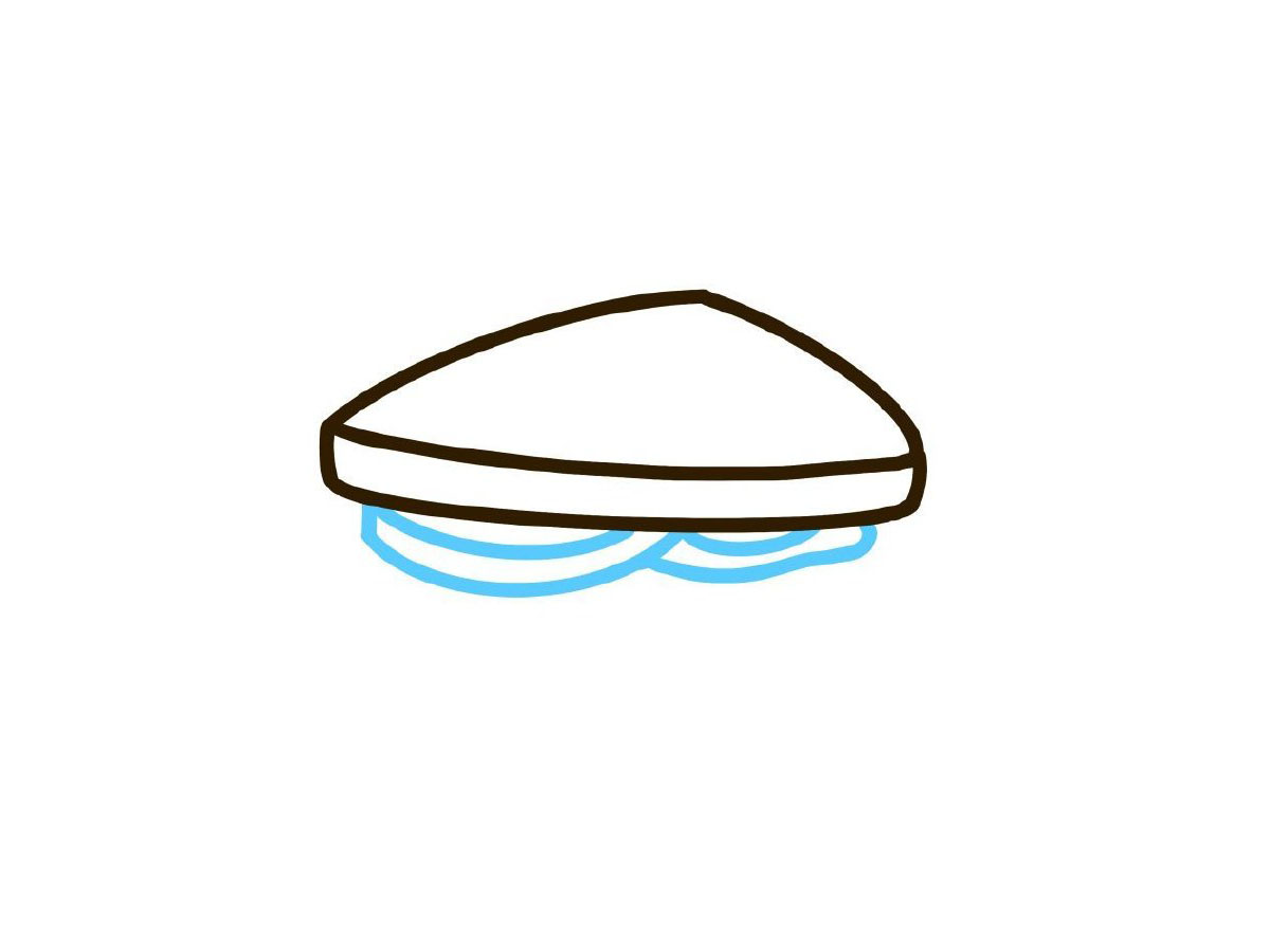 步骤2：画番茄和鸡蛋。