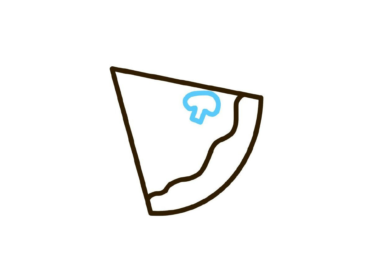 步骤3：画蘑菇。