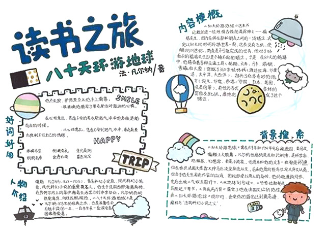 “阅读，链接美好生活”主题手抄报-图5