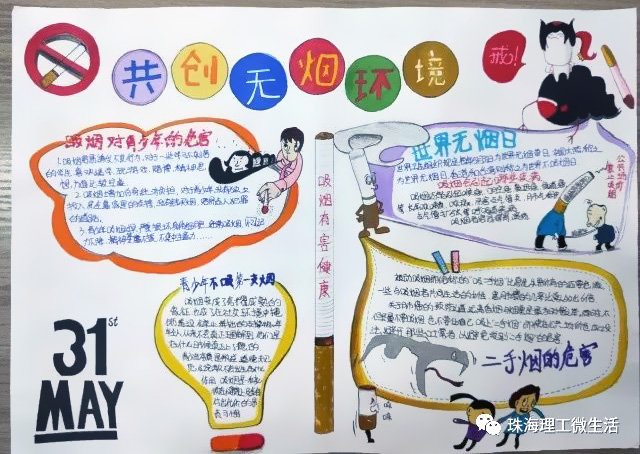 怎么画电子烟的危害手抄报-图1