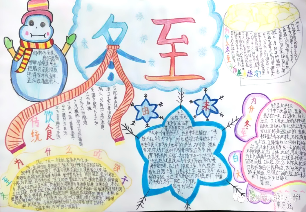简单又漂亮的冬至手抄报-图2